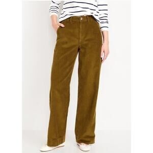 Old Navy Womens High-Waisted Corduroy Wide-Leg Pants